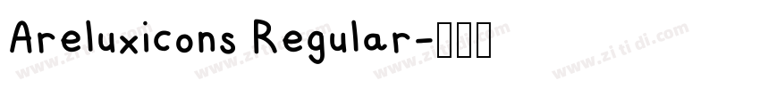 Areluxicons Regular字体转换